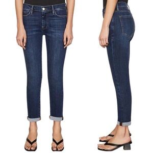 Frame Le Garçon Jeans Boyfriend Mid-Rise Distressed Dublin Grind‎ 26